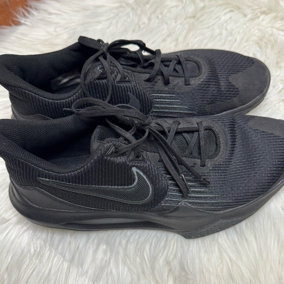 Nike Precision 5 Unisex Basketball Shoes 9.5 Black/Anthracite - Picture 10 of 11